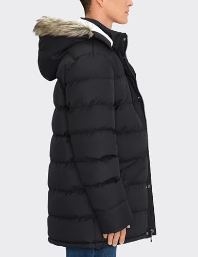 Men's Long Winter Coats Warm Water Resistant Puffy Hooded Windbreaker Insulated Thicken Jackets with Hood3