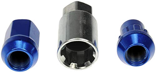 Image of Dorman 713-475D Blue Acorn Wheel Nut Lock Set Compatible with Select Nissan Models, 20 Pack