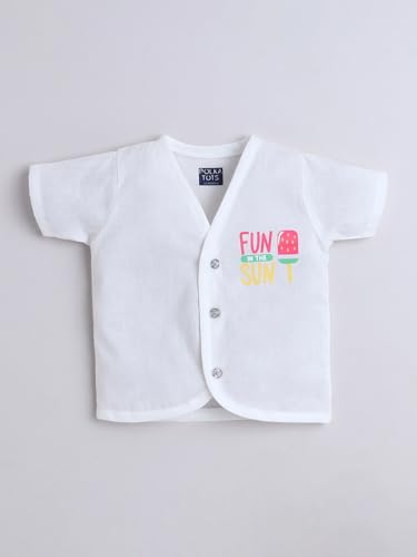 Image of POLKA TOTS Muslin Jhabla for Infants | New Born Baby Clothes 0-3 Months | Newborn Baby Dress | Muslin Jablas for 0-3 Months | Clothes Set 0-6 Months | Rompers for Newborn | Onesies for 0-3 M