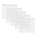 BCP 5 PCS Small EVA Soft Transparent Plastic Cosmetic Organizer Bag Pouch With Zipper Closure,Travel Toiletry Makeup Bag