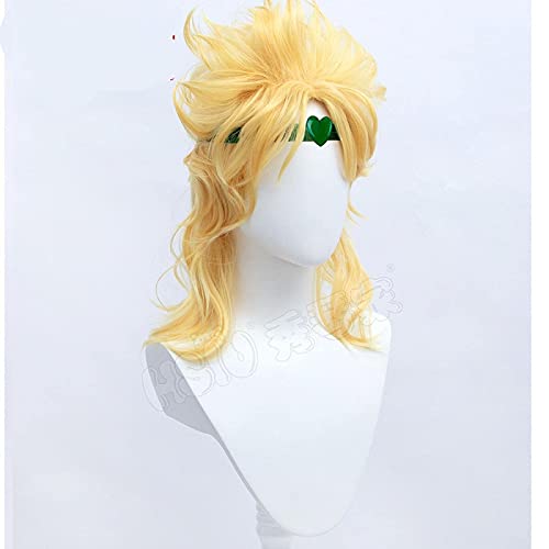 LCNING Anime JoJo's Bizarre Adventure cosplay Wig Dio Brando Golden short hair...