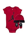 Nike Jordan Infant Jumpman 3 Piece Set (Gym Red(LJ0041-RK2)/Black, 6-12 Months)