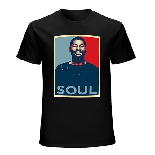 Men's Teddy Pendergrass Hope Obama Style Summer T-Shirt Black