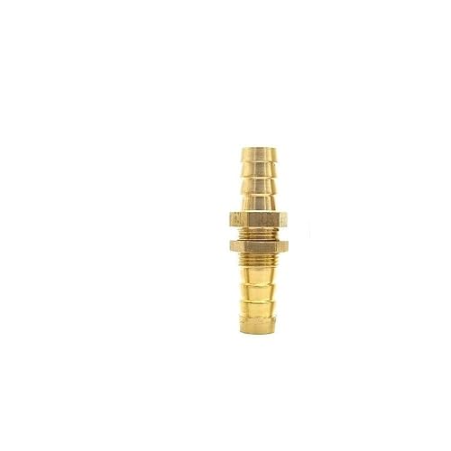 Chaouyyz 19Mm Od 4-25Mm 1Pc Hose Barb Bulkhead Brass Barbed Tube Pipe Fitting Coupler Connector Adapter/19Mm Od/Size