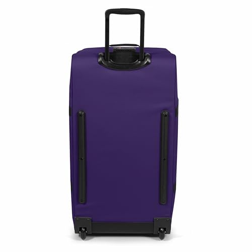 Image of EASTPAK Tranverz M - 78L Medium Soft Sided Checked Luggage, Dual Compartments, TSA Lock, Compression Straps & Smooth Inline Wheels, Nightfall Purple