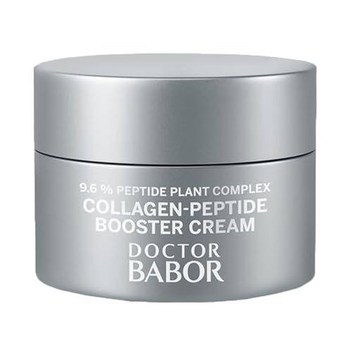 BABOR DOCTOR Collagen Peptide Booster Cream Travel Size Firming Face Moisturizer with Hyaluronic Acid & Squalane Helps Reduce the Look of Wrinkles on Face & Neck Day & Night Hydration 0.5 oz