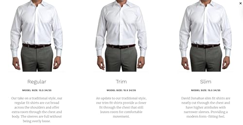 Mens Regular Fit Boxed French Cuff Formal Shirt4