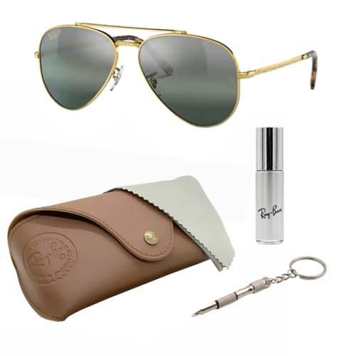 Image of Ray-Ban RB3625 NEW AVIATOR Sunglasses with Official Eyewear Kit