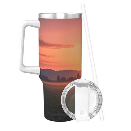 Vaso aislado de 40 onzas, taza de viaje y botella reutilizable 3