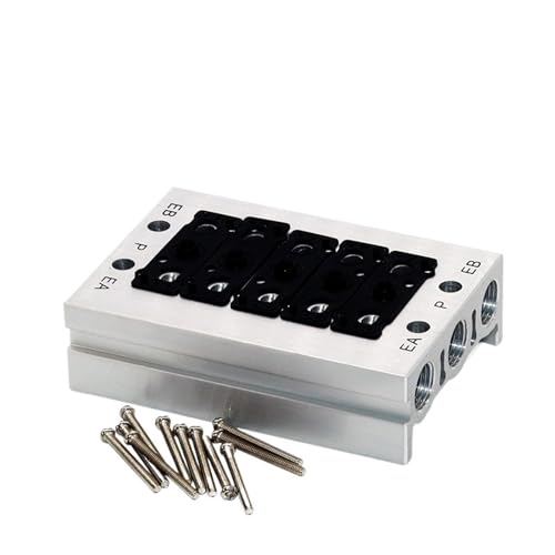 Électrovannes SY5120 avec embase de vanne 10 stations pour centraliser les sorties d'air