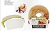 Joie Small Bagel Slicer, English Muffin Cutter, Knife Guides Easily Fold for Compact Storage, Handy Kitchen Gadget for Breakfast and Lunch Sandwiches, BPA-Free, Dishwasher Safe
