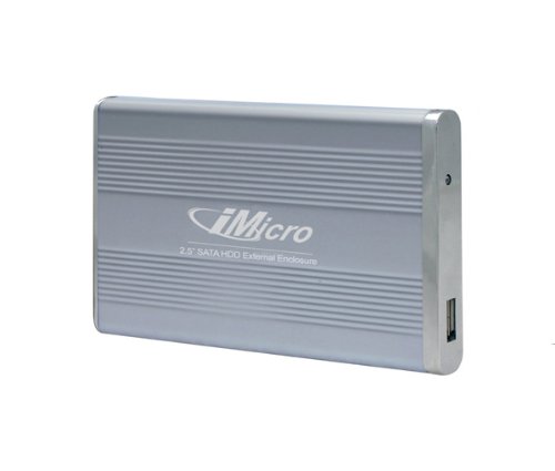 imicro usb 2.0 250 gb portable external hard drive im25sf250si im25sf250si (silver)