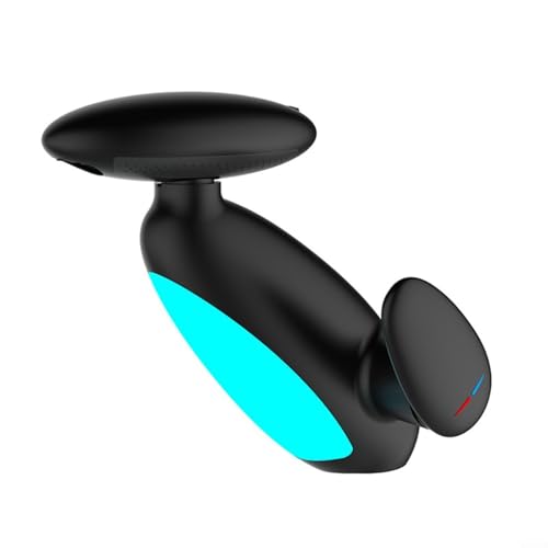 Entgoinggo Rubinetto per lavabo a 4 vie estraibile freddo e caldo, temperatura LED 360°, spruzzatore flessibile per una migliore esperienza di bagno (nero)