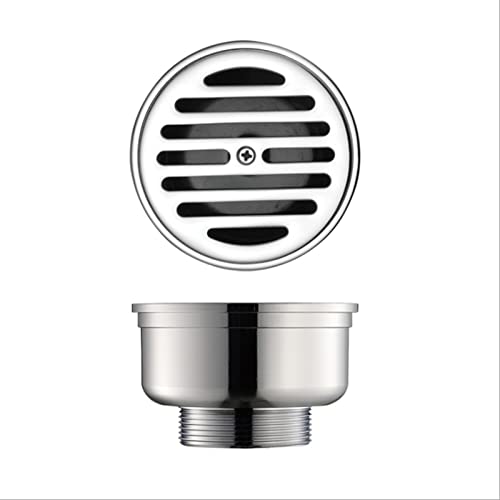 Filtre à mailles rayées avec siphon de douche et crépine d'évier ronde