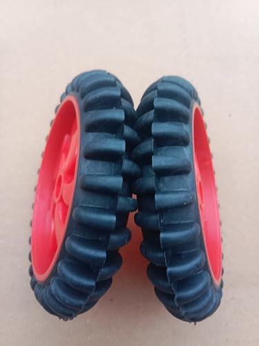 Image of Training Wheels for Children's Bicycle, Red and Black, 2-Piece Set