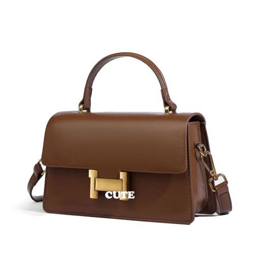Image of Designer Satchel Purses For Women, Small Cute Crossbody Handbag, Ladies Vegan Leather Top Handle Bags