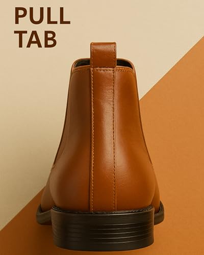 Image of Kraasa Men's Slip On Fashion Chelsea Boots | High Tops, Soft Cushioned Insole, Comfortable Fit, Trendy, Stylish Boots
