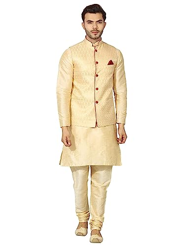 Image of Men's Kurta Pyjama with Nehru /Modi Jacket