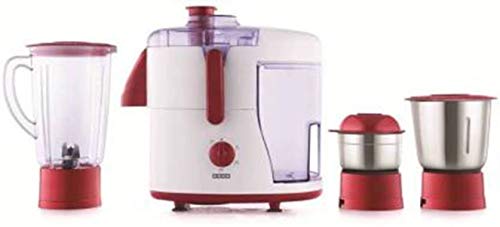 Image of Usha JM - 500XJ3 JM-500XJ3 500 Juicer Mixer Grinder (Red, 3 Jars, Pack of 1)