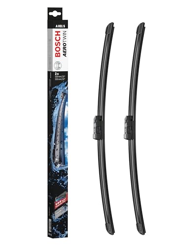 Image of BOSCH 3397009051 AeroTwin Wiper Blades - Set of 2 (21 inch & 21 inch) Top Lock 19mm | Driver and Passenger Side Original Equipment Replacement Blades