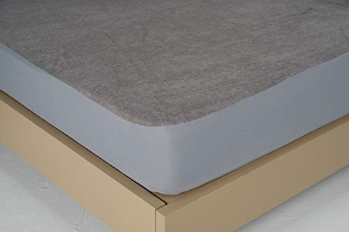Duroflex Queen Size Cotton Blend Mattress Protector (Grey, 78 X 60 Inches)