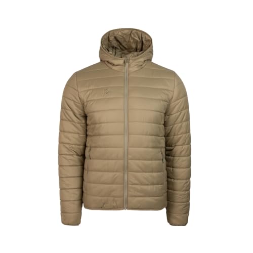 Izas - Chaqueta de Fibra para Hombre - Chaqueta Térmica de Rápido Secado con Cierre de Cremallera - Material Transpirable Ideal para Actividades al Aire Libre - SinduTOSTADO (Multicolor) - Talla L