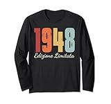 Photo Gallery annata 1948 edizione limitata anni 76 compleanno maglia a manica Photo Gallery annata 1948 edizione limitata anni 76 compleanno maglia a manica