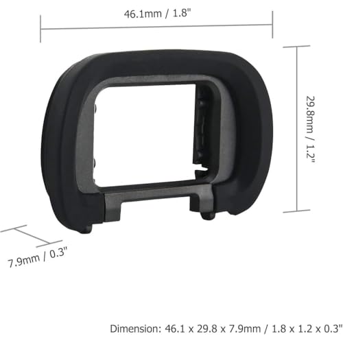 Image of MOSTOS - EP-11 Camera Eyepiece Eyecup Viewfinder for Sony A7, A7 II, A7R, A7R II, A7R III, A7R IV, A7S, A7S II