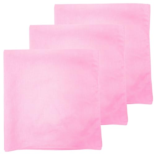 Image of MDSTYLE 100% Cotton Solid Color Bandana for Men & Women 22 inch x 22 inch Handkerchief Headband Scarf