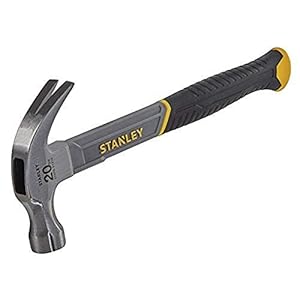 STANLEY STHT0-51310 20oz Fiberglass Curved Claw Hammer, 570g