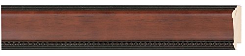 CountryArtHouse Picture Frame Moulding (Wood) 100ft bundle - Traditional Walnut Finish - 1.75" width - 7/16" rabbet depth