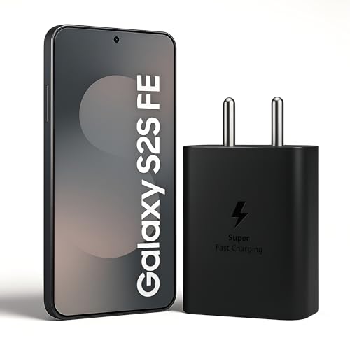 Image of Samsung 45W C-Type Super-Fast Charging Adapter Compatible with Samsung Z Fold 7 | Z Flip 7 | S25 Edge | S25 Ultra /Fe | S24 Ultra | Z Fold 6 /5 /4 | S23 Plus /FE | Z Flip 6 /5 /4 /A55 - USB-C 45 w Port Black
