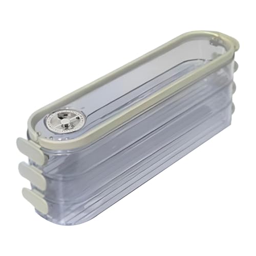 MagiDeal Recipiente de almacenamiento de alimentos Caja de de organizadora de albóndigas Caja de conservación de alimentos apilables para