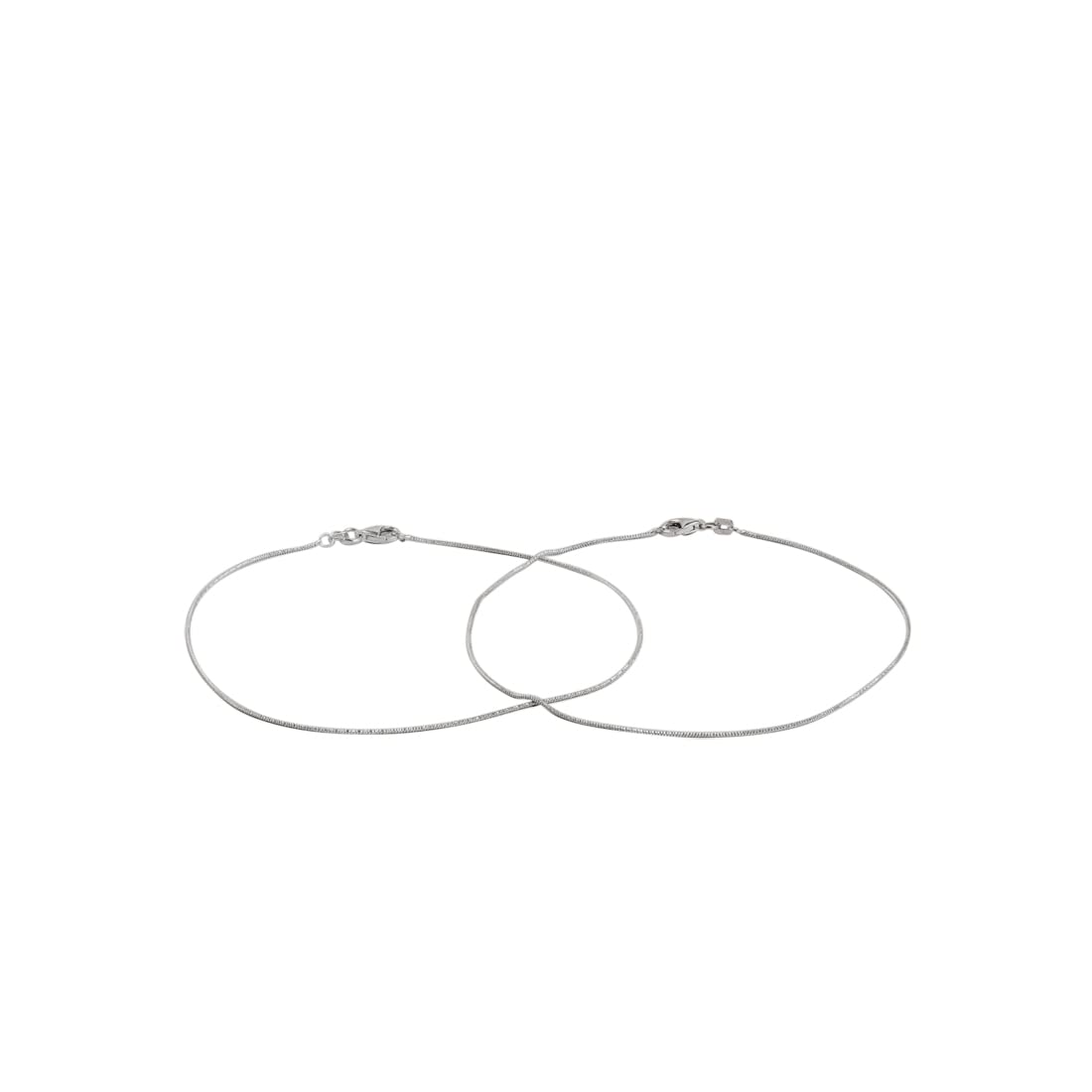 ZAVYA 925 Sterling Silver Minimal Sleek Rhodium Plated Adjustable Chain Anklets (Pair) | Gift for Women and Girls | With Certificate of Authenticity and 925 Hallmark (B0B1N5GRLK) Amazon Price History, Amazon Price Tracker