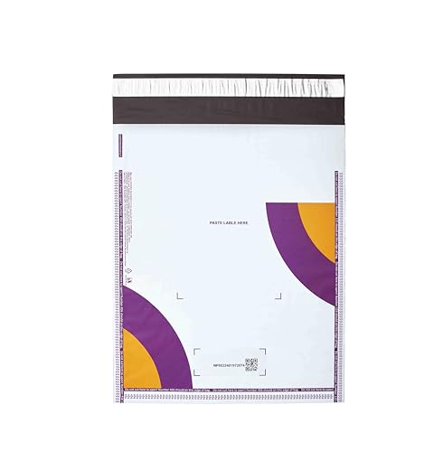 Image of SECUREMENT Meesho white courier covers for packing /packing Bags /meesho packaging Material without POD with QR (8 x 10 inches, 100 Pcs)