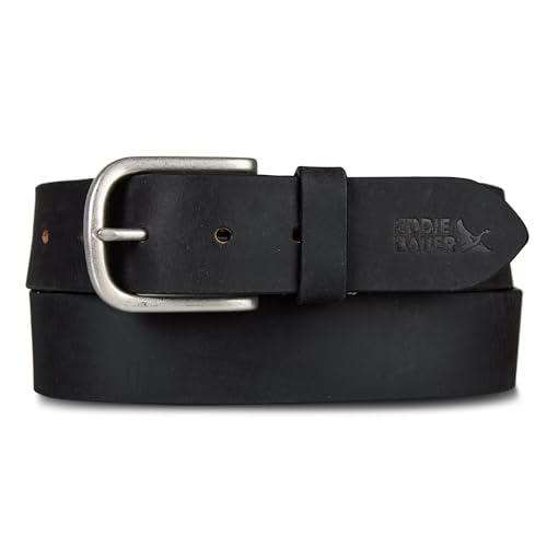 Ceinture en cuir Eddie Bauer robuste avec surpiqûres main pour jean