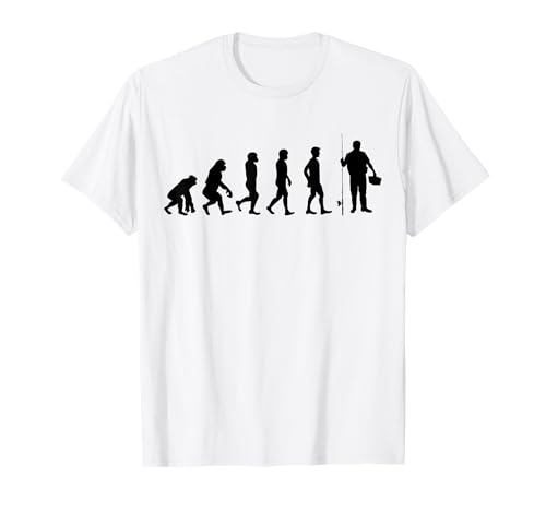 Evoluzione Lo Sviluppo dell'uomo in Un Pescatore Maglietta