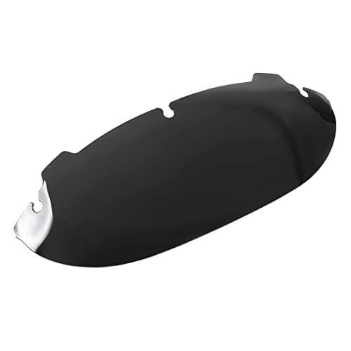 Image of 7 inch Black Round Windshield Windscreen Compatible for 2014-2022 Harley Davidson Touring Street Glide /Electra Glide /Ultra Limited /Tri Glide FLHT FLHX FLHXS FLHTK