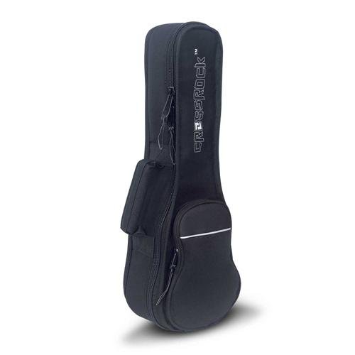 Crossrock Ukulélé soprano Sac Soprano Noir - Les Beatles, Paul McCartney, John Lennon, RIngo Starr, George Harrison Crossrock Ukulélé soprano Sac Soprano Noir