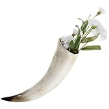 Vase à fleurs vintage en corne – chaque vase est fabriqué artisanalement avec soin par des artisans qualifiés, soucieux du détail et du travail fait main. chaque vase est donc unique
