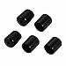 Tool parts 5Pcs 14mm Inner Dia PVC Flexible for Vinyl End Cap Screw Protector Cover Black