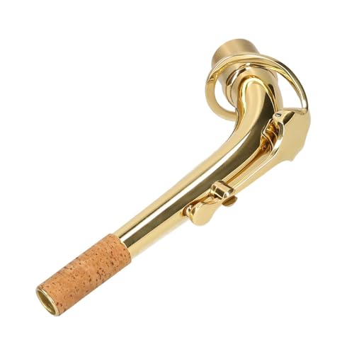 Bocal de saxophone alto en laiton plaqué or pour entretien et remplacement d'accessoires
