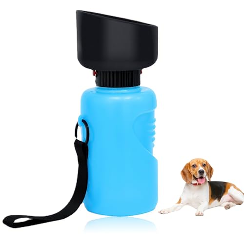 Edipets 3-in-1 Trinkflasche Für Hunde - 500 Ml, Auslaufsicher, Mit Kotbeutelspender, Perfekt Für Spaziergänge & Reisen