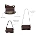 Shoulder Bag for Women Y2K Trendy Purse Vegan Leather Hobo Handbags Clutch Saddle Bag with 2 Removable Strap (Coffee)