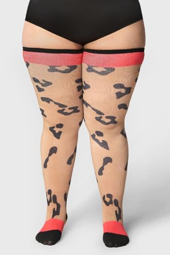 Image of Thunda Thighs Plus Size Thigh High Socks, Over the Knee High Boot Stockings Leg Warmers, Extra Long & Thick Socks