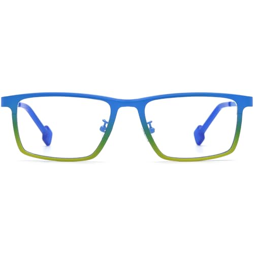 Image of FONEX Colorful Pure Titanium Glasses Frame Women Retro Round Eyeglasses