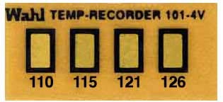 Wahl instruments �e���v�E�v���[�g 21mm×10mm 101-4V-110