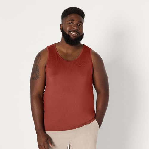Image of Amazon Essentials Men's Quick Dry Tech Stretch Active Sleeveless Gym Tank Top Workout Shirt
