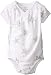 aden + anais Baby-Boys Newborn Muslin Short-Sleeve Kimono Bodysuit, Silver Star, 6-9 Months