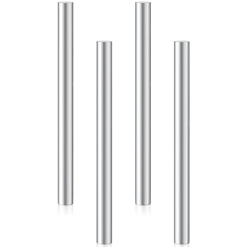 Therwen THERWEN-ALUMINUM-0990 4 Pcs Aluminum Bar 1 Diameter, 13'' Length 6061 Aluminum Round Rod Metal Bar Solid Stick cover